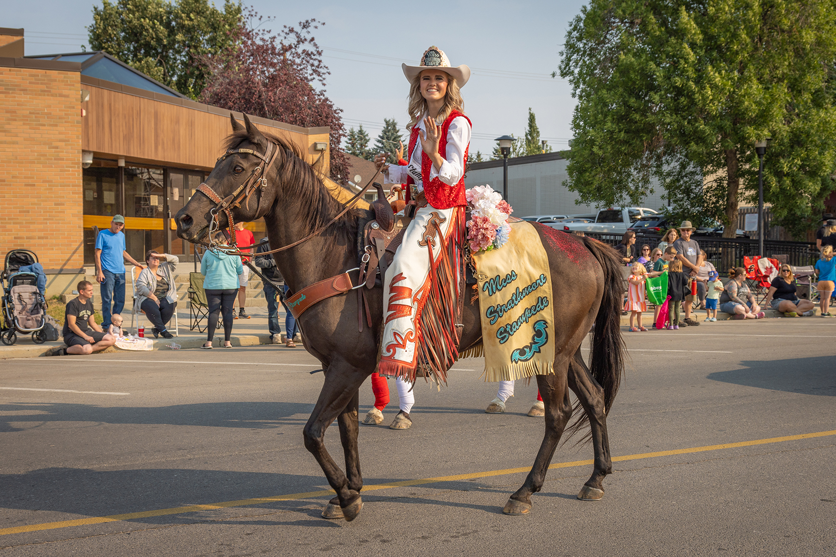Miss Strathmore Stampede 2024 Side View, Stampede Parade, Strathmore, AB, 2024-08-03