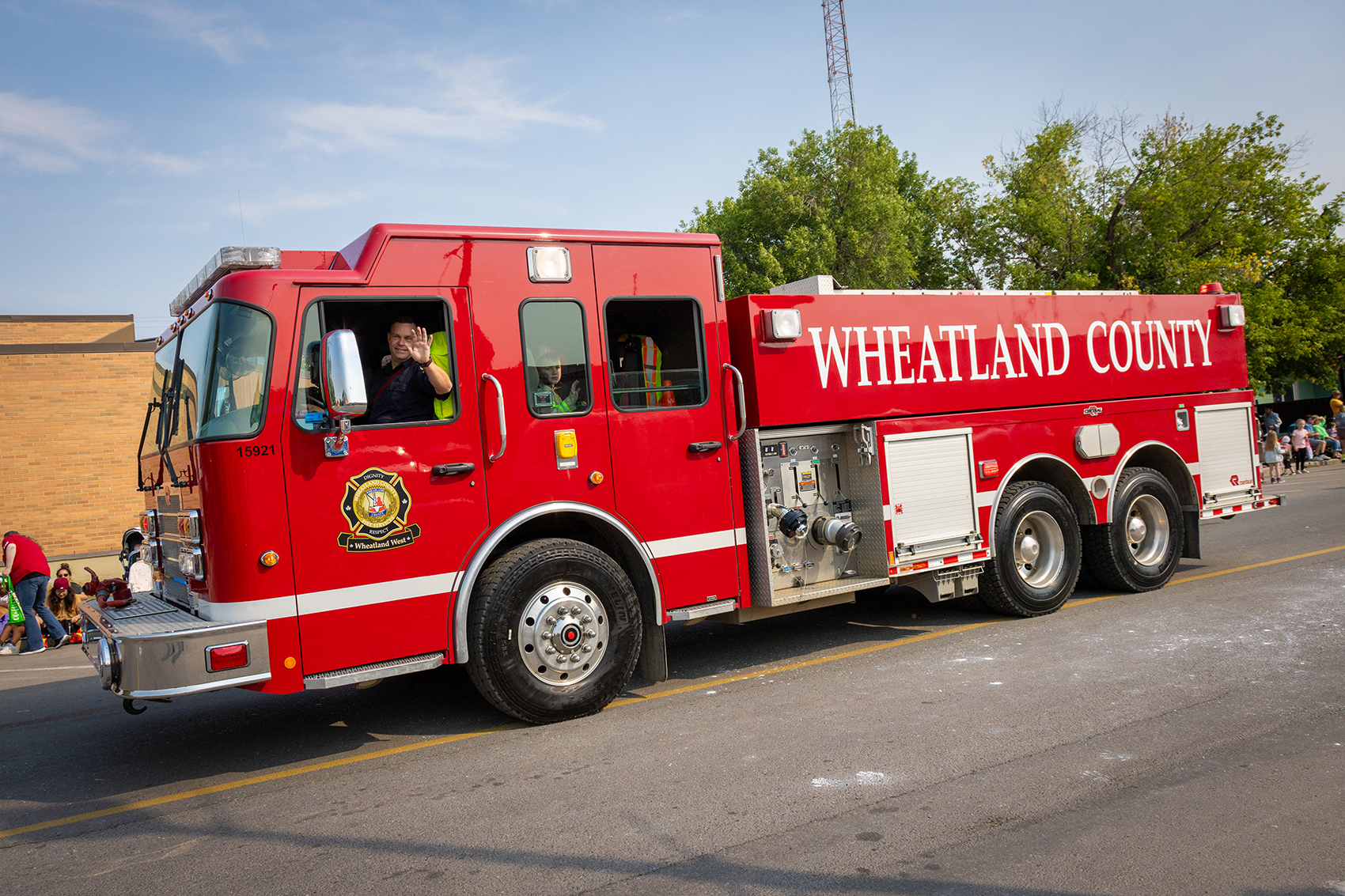 Fire 04, Stampede Parade, Strathmore, AB, 2024-08-03