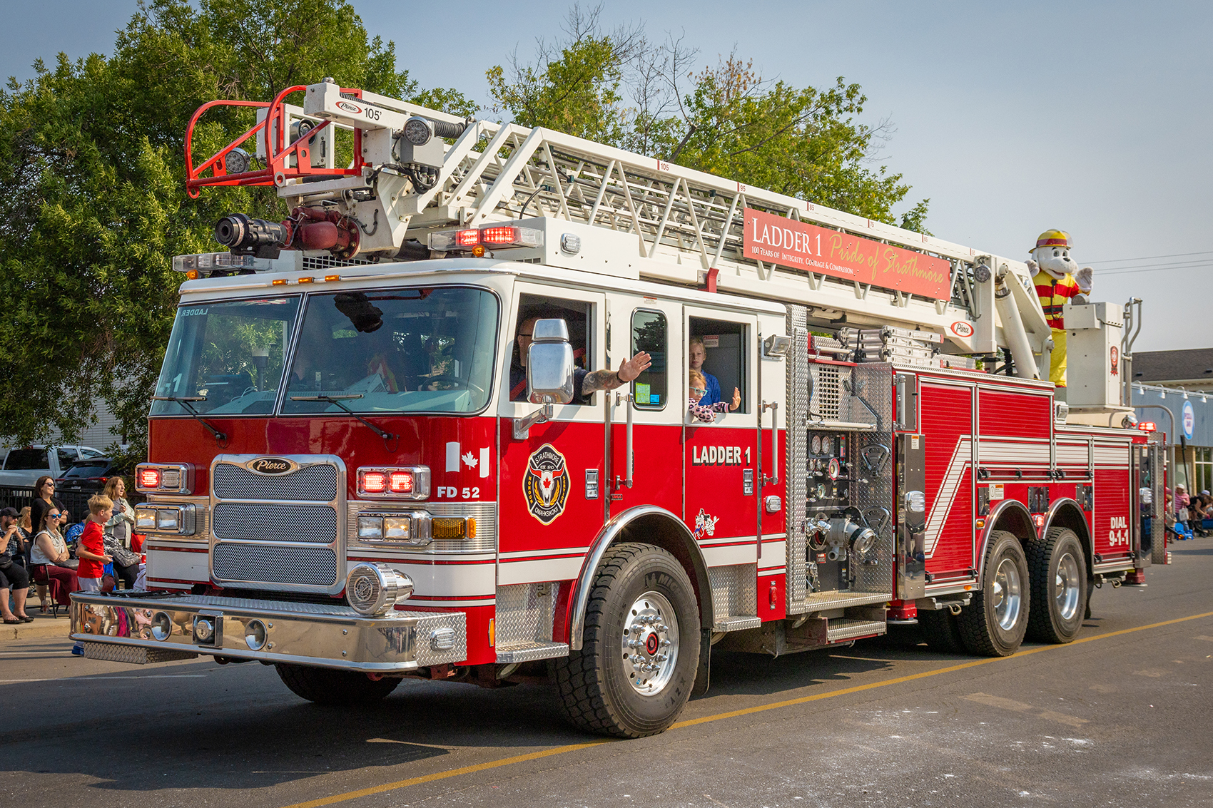 Fire 05, Stampede Parade, Strathmore, AB, 2024-08-03