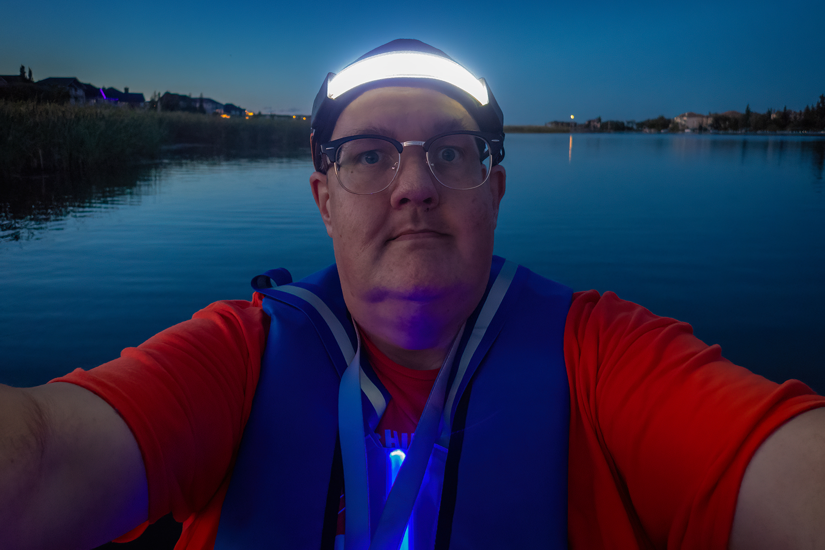 Himself at large, Night Falling, Chestermere Lake, Chestermere, AB, 2024-08-29
