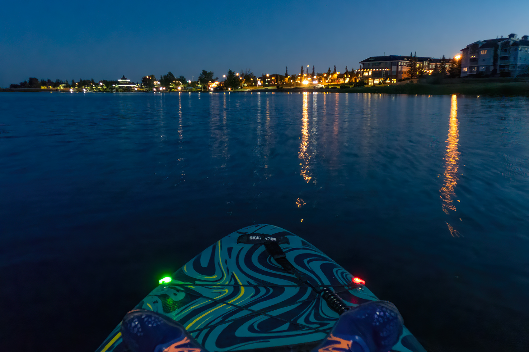 Making for the dock, After Dark, Chestermere Lake, Chestermere, AB, 2024-08-29