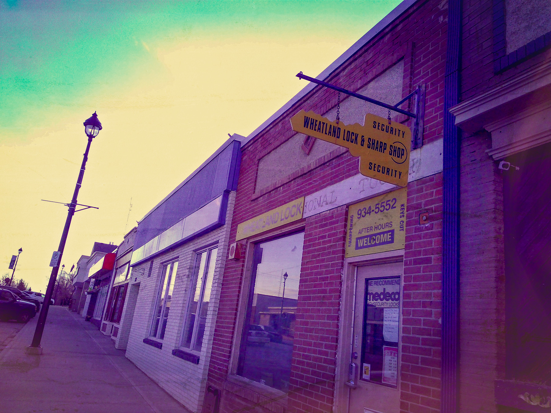 Storefront, Wheatland Lock, Strathmore, AB, 2025-04-22