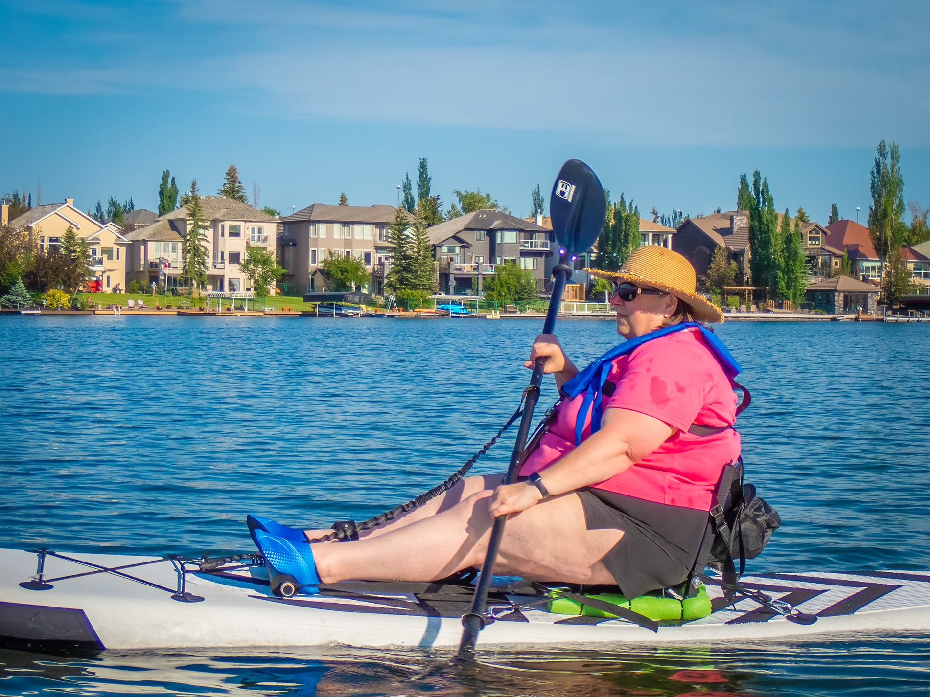 Lady on the water, Chestermere Lake, Chestermere, AB, 2025-06-16