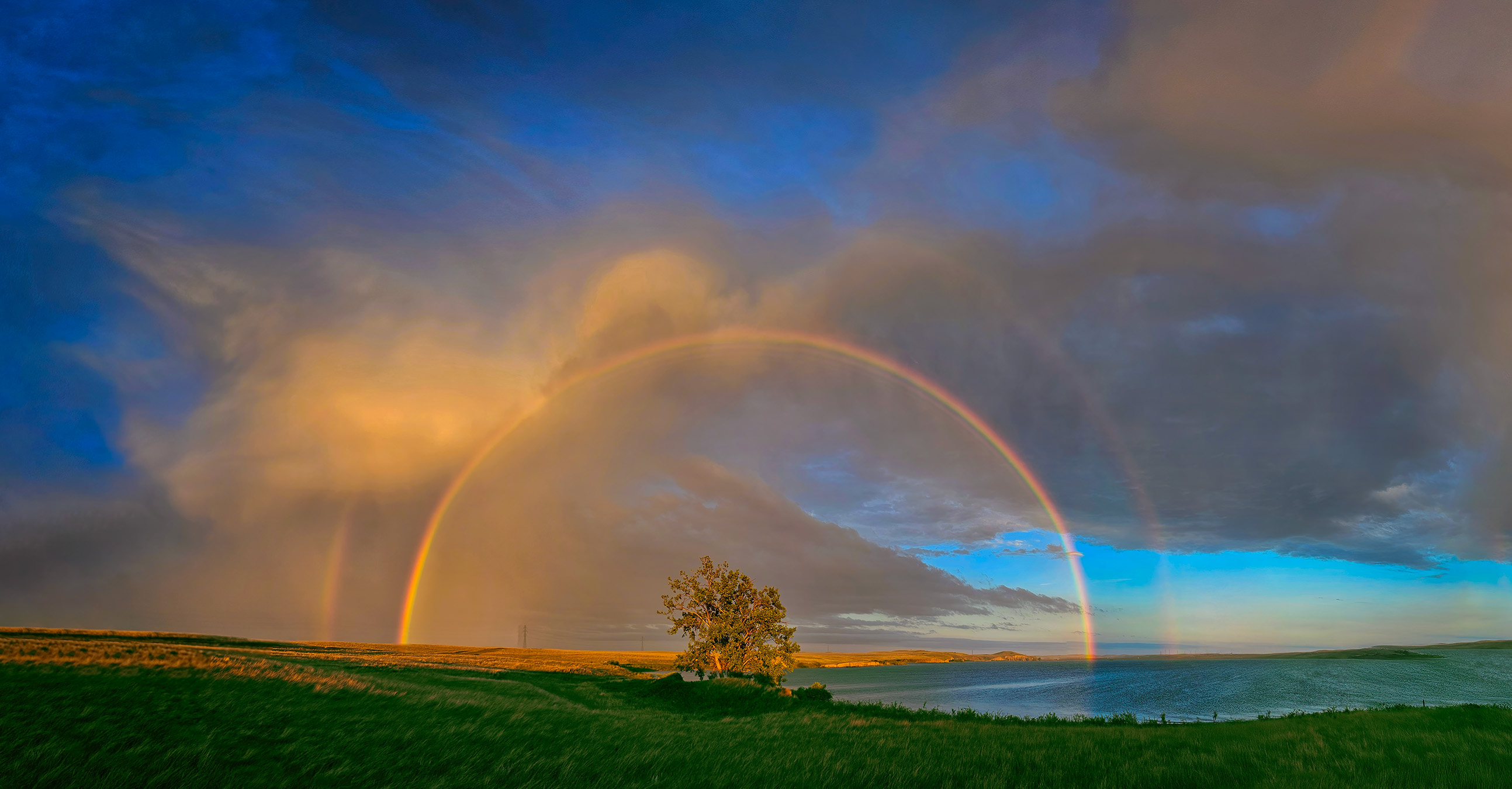 Somewhere over the rainbow, Travers Dam Provincial Park, AB, 2025-07-25