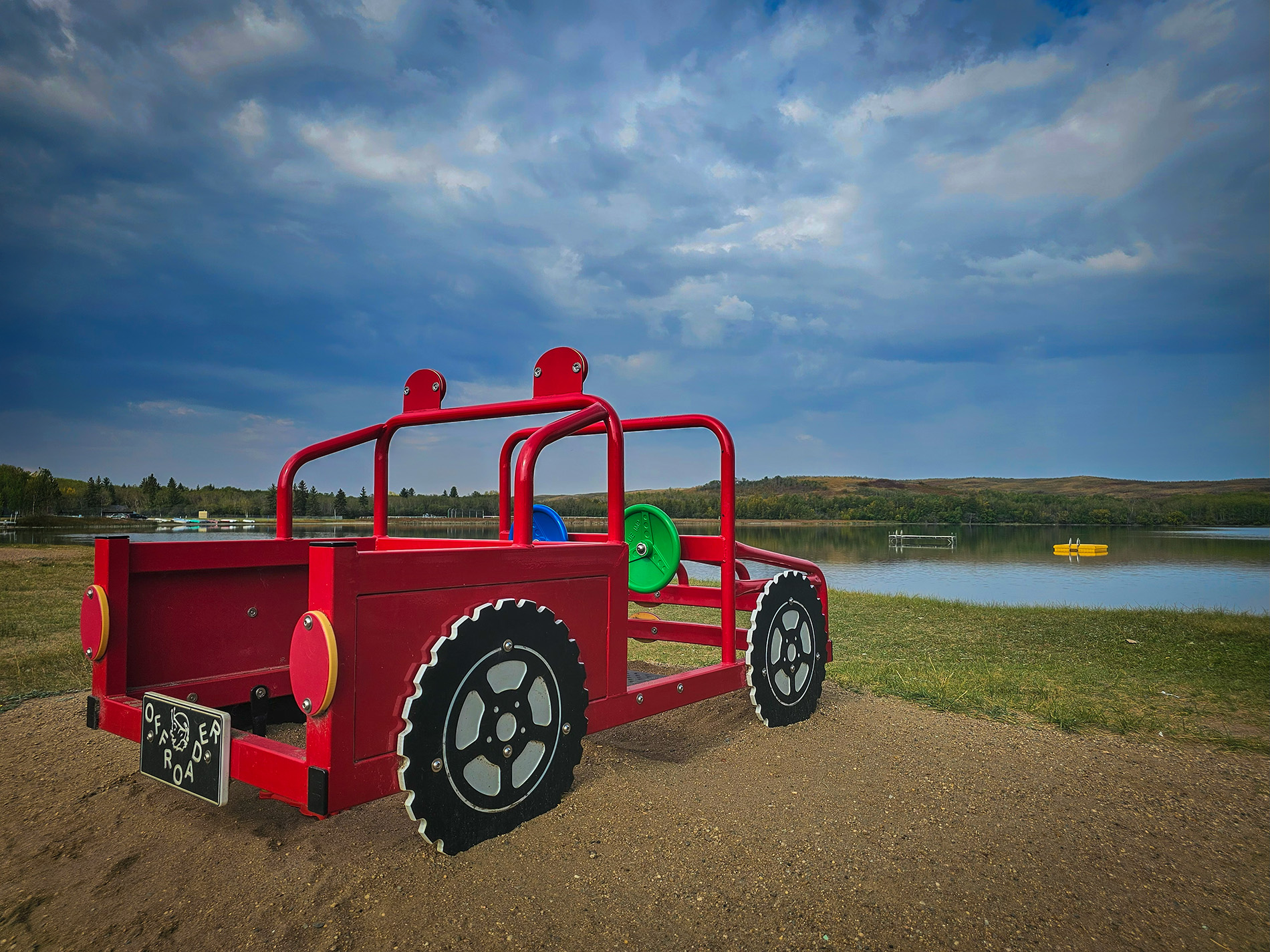 Off roader, Capt Ayre Lake, MD of Provost, Alberta, 2025-09-12
