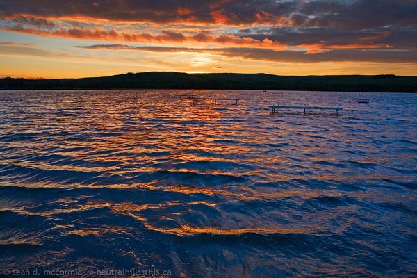 Capt Ayre Lake 2007: Sunset, Aug 4, 2007 [3 of 5]