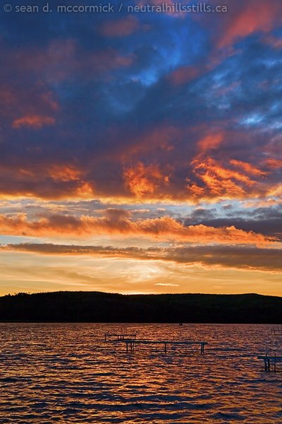 Capt Ayre Lake 2007: Sunset, Aug 4, 2007 [4 of 5]