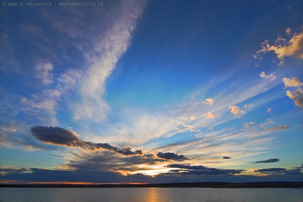 Sunset Over the Dry Lakes