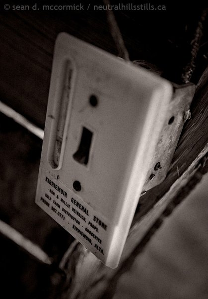 Collectible: Kirriemuir General Store switch faceplate
