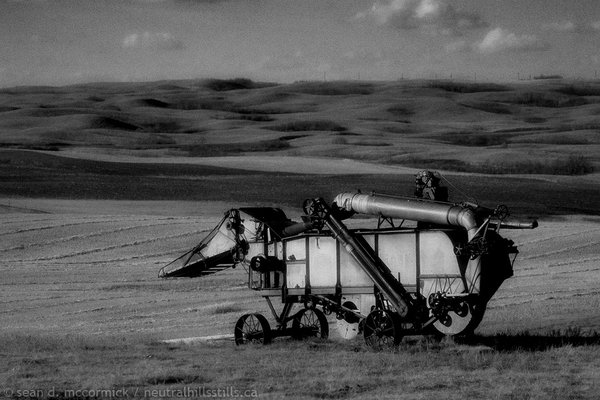 Old thresher east of Gooseberry Lake