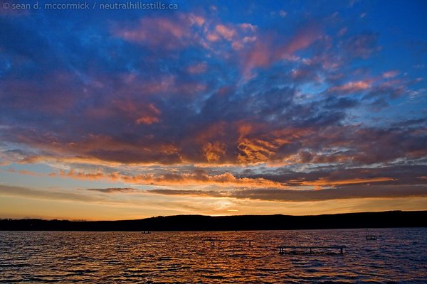 Capt Ayre Lake 2007: Sunset, Aug 4, 2007 [2 of 5]