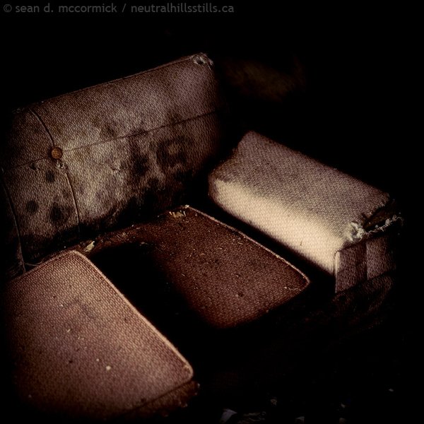 World's nastiest couch: Foyer, Wayside Auto, Chinook AB