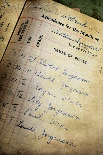 Roland School 2010: Attendance, March 1918