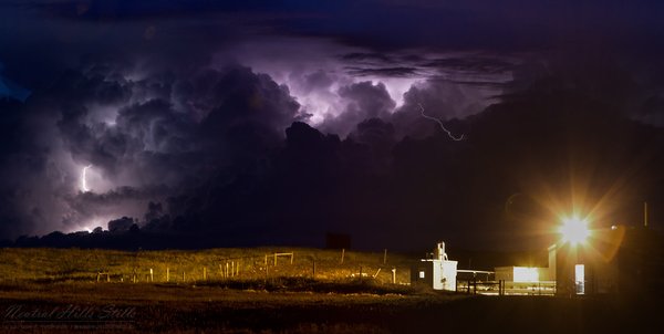 August 10, 2010 - Lightning Over the Compressor Plant