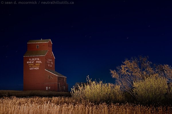 Esther Grain Elevator After Dark