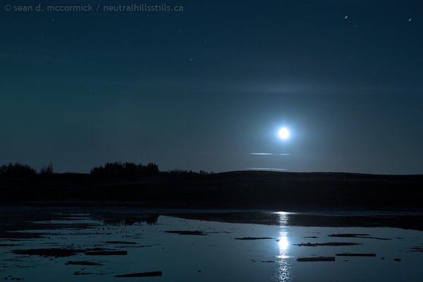 Moonrise West of Altario, Sep 01, 2007