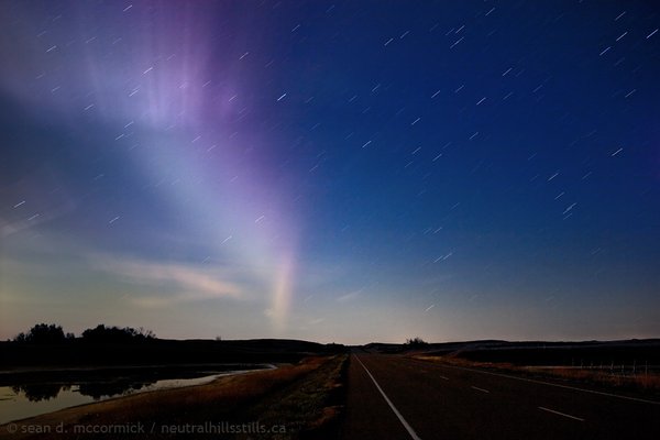 Aurora Alongside Hwy 12 West of Altario