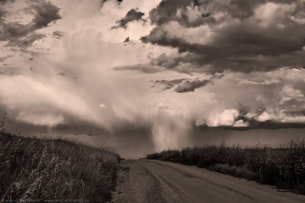Summer Storm Over Old Hwy 12, Looking East of RR 3-4