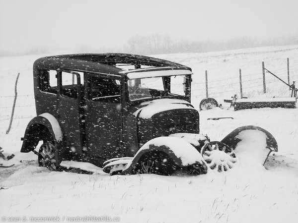 Snow Falling on the Old Dodge