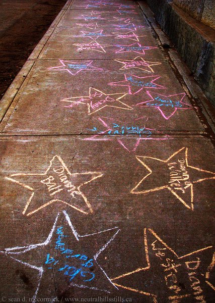 Walk of stars, Oyen, Alberta