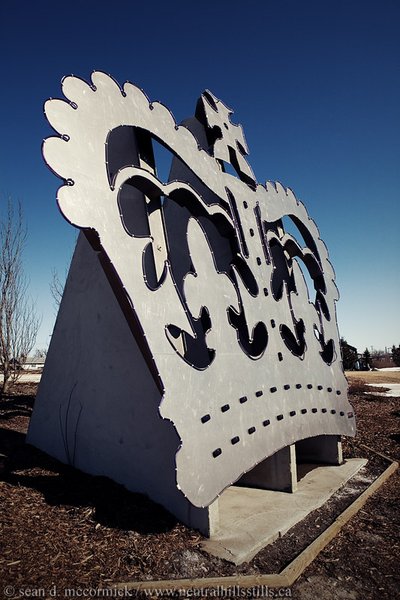 Crowning Achievement: Entrance of Coronation, Alberta