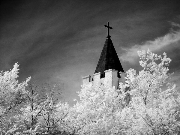 Infrared: Evensong Chapel, Empress, Alberta [4 of 6]