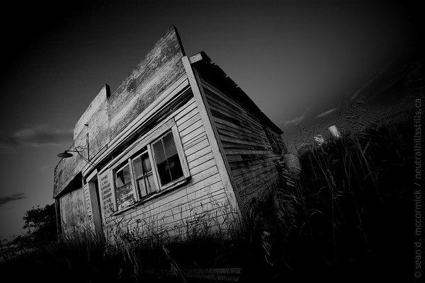 Esther Garage At Nightfall
