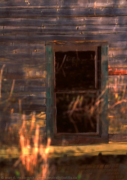 George Beck Homestead: Window Reflected In Spring Melt