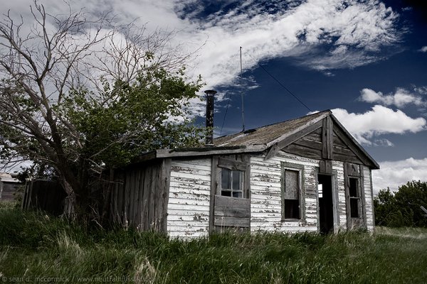 Abandoned store, Fusilier, Saskatchewan