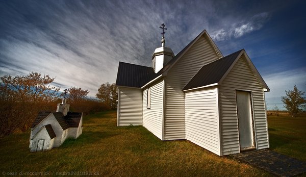 Dr. Evil & Mini Me: Senkiw Ukranian Church Alongside Miniature
