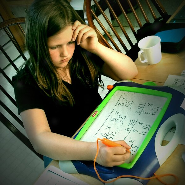 Ash working on math homework [3 of 3]
