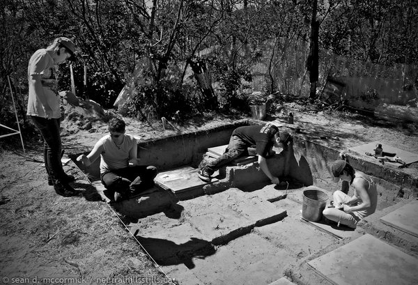 Bodo archaelogical dig: U of A students at work
