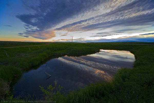 Sunset over Sounding Creek, Jun 12, 2007