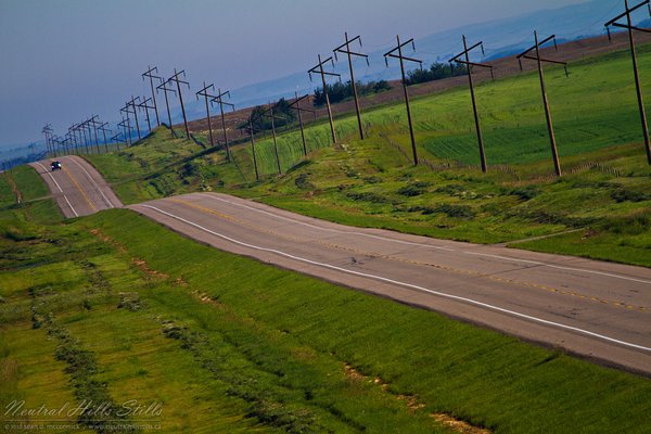 Fresh swaths along Hwy 41