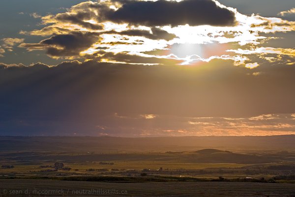 Sun beams over Sounding Creek Ranch