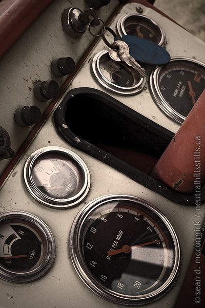 Cockshutt 1850 instrument panel