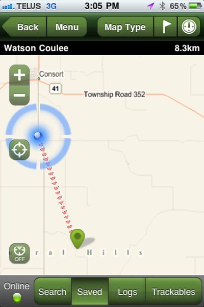Geocaching GC2143N: Getting warmer...
