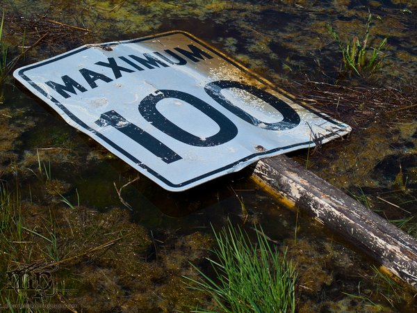 Excessive speed leads to hydroplaning