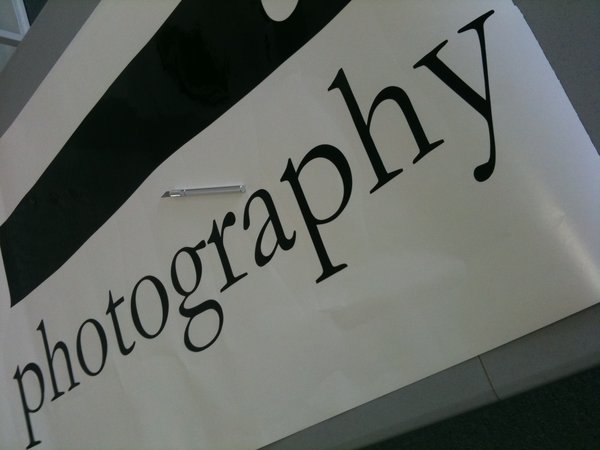 Studio Signage: Weeding the vinyl [1 of 2]