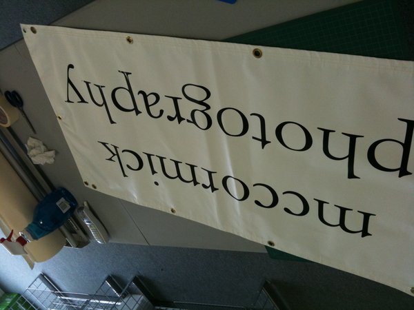 Studio Signage: Finished canvas
