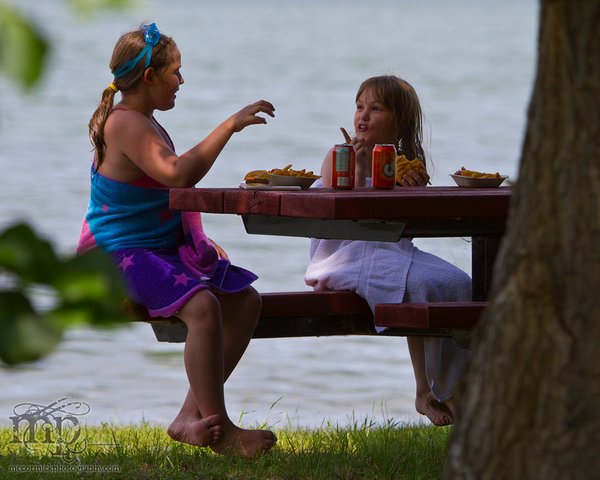 Capt Ayre Lake June 2011: Burger break