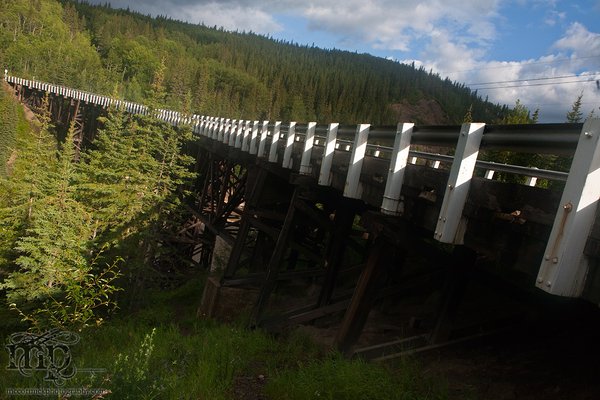 Kiskatenaw Curved Wooden Bridge, Alaska Highway [3 of 3]