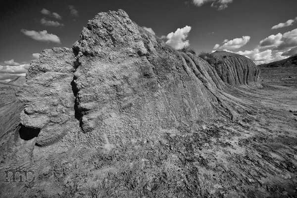 Monitor Mud Buttes 2011: Interesting erosion [B&W]