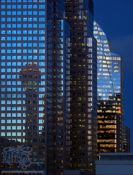 The Calgary Tower Reflected in Banker's Hall Before Sunrise [2 of 4]