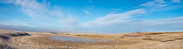 Mar 17, 2012: Early morning fog receding to the west