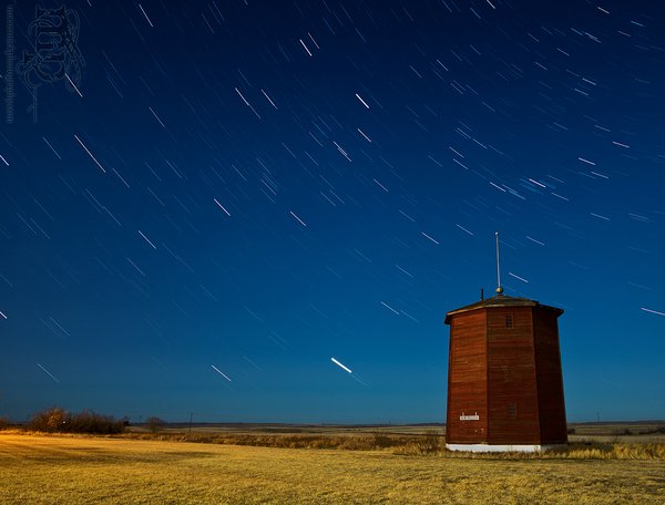 New Brigden Water Tower by Moonlight