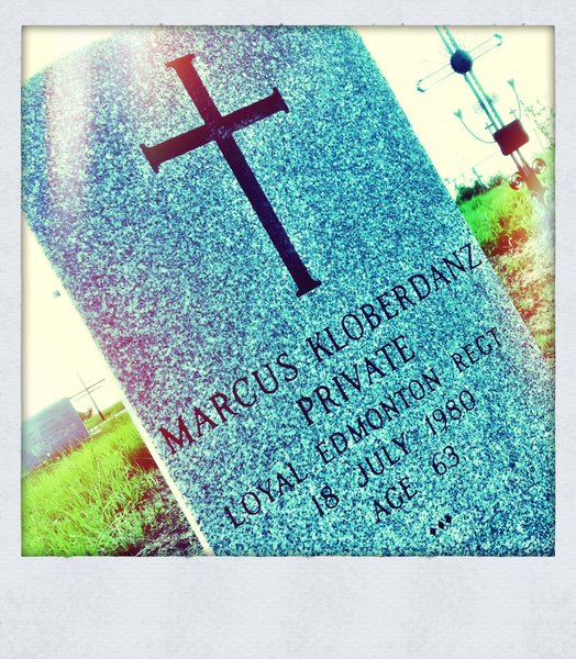 Bodo Assumption Cemetery : Headstone : Marcus Kloberdanz