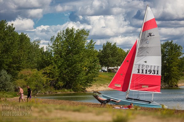 Prairie Oasis 2014 : Beached Catamaran