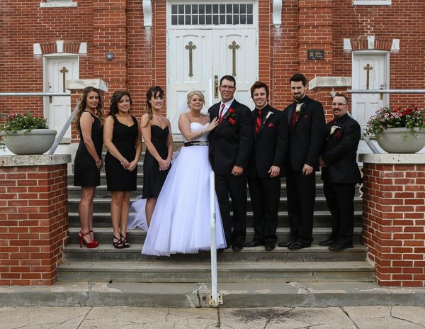 Bridal party, close-up