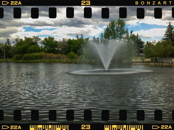 Mountain of a Fountain, Kinsmen Park, Strathmore, AB, 2024-06-11